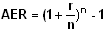 Annual Equivalent Rate (AER)